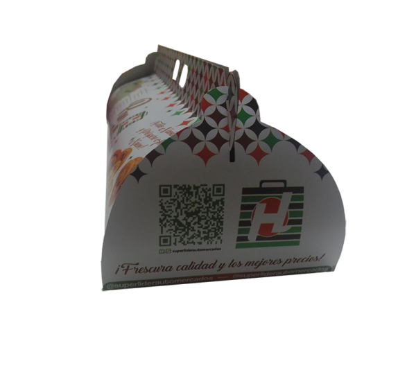 CAJA PAN JAMON PERSONALIZADA CON ASA 49x15x10cm 50 Und - Image 3