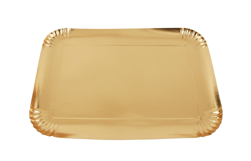 BANDEJA DORADA #7 38x30cm (15×12′  38x30cm) 2 Paq x 50 Und – RB  Producciones