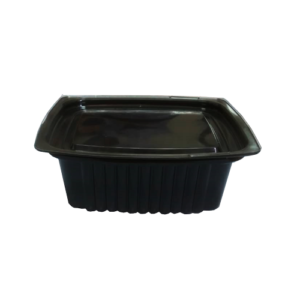 DELIPACK 2 PIEZAS 17oz (500cc) BASE NEGRA / TAPA TRANSPARENTE
