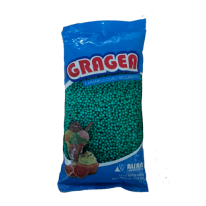 GRAGEAS ANGELITAS N° 4 PERLADAS AZUL TURQUESA 500 gr
