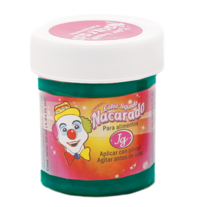 COLORANTE NACARADO LÍQUIDO JG VERDE PLATA 30 ml