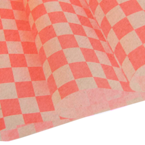 PAPEL ANTIGRASA 12x 12" (30x30cm) KRAFT ROJO (12x12'' | 30x30 cm) 1 Paq x 100 Und