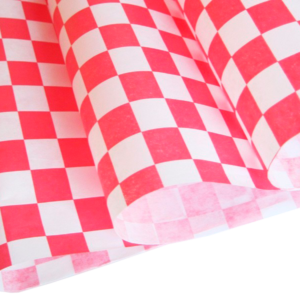 PAPEL ANTIGRASA 12x 12" (30x30cm) ROJO  (12x12'' | 30x30 cm) 1 Paq x 100 Und