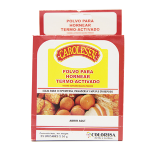 POLVO HORNEAR TERMO-ACTIVADO CAROLESEN 25 Und x 20 gr