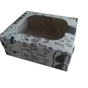 CAJA 3 PASTELES VENTANA GENERICA 15x13x6cm 50 Und